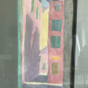 rue de Venise, murs rose volets verts