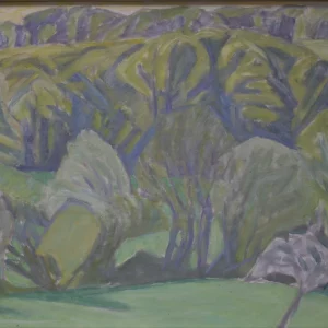 Pommier en fleur vers la Haute croix