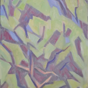 ARBRES MAUVES ET VERT POMME,