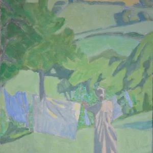 ANNE ETENDANT LE LINGE