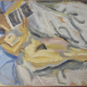 ANNE LISANT AU LIT, SUR LE DOS