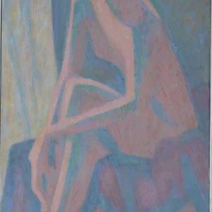 LANA ASSISE , LES JAMBES ET MAINS CROISEES