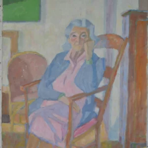 THERESE ASSISE DANS LE SALON